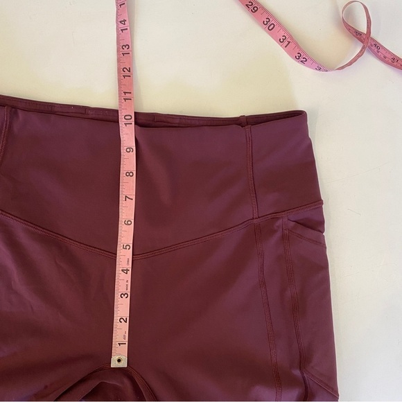 Lululemon || All The Right Places Crop II *23" Dark Adobe Burgundy Maroon 12 - Picture 6 of 10
